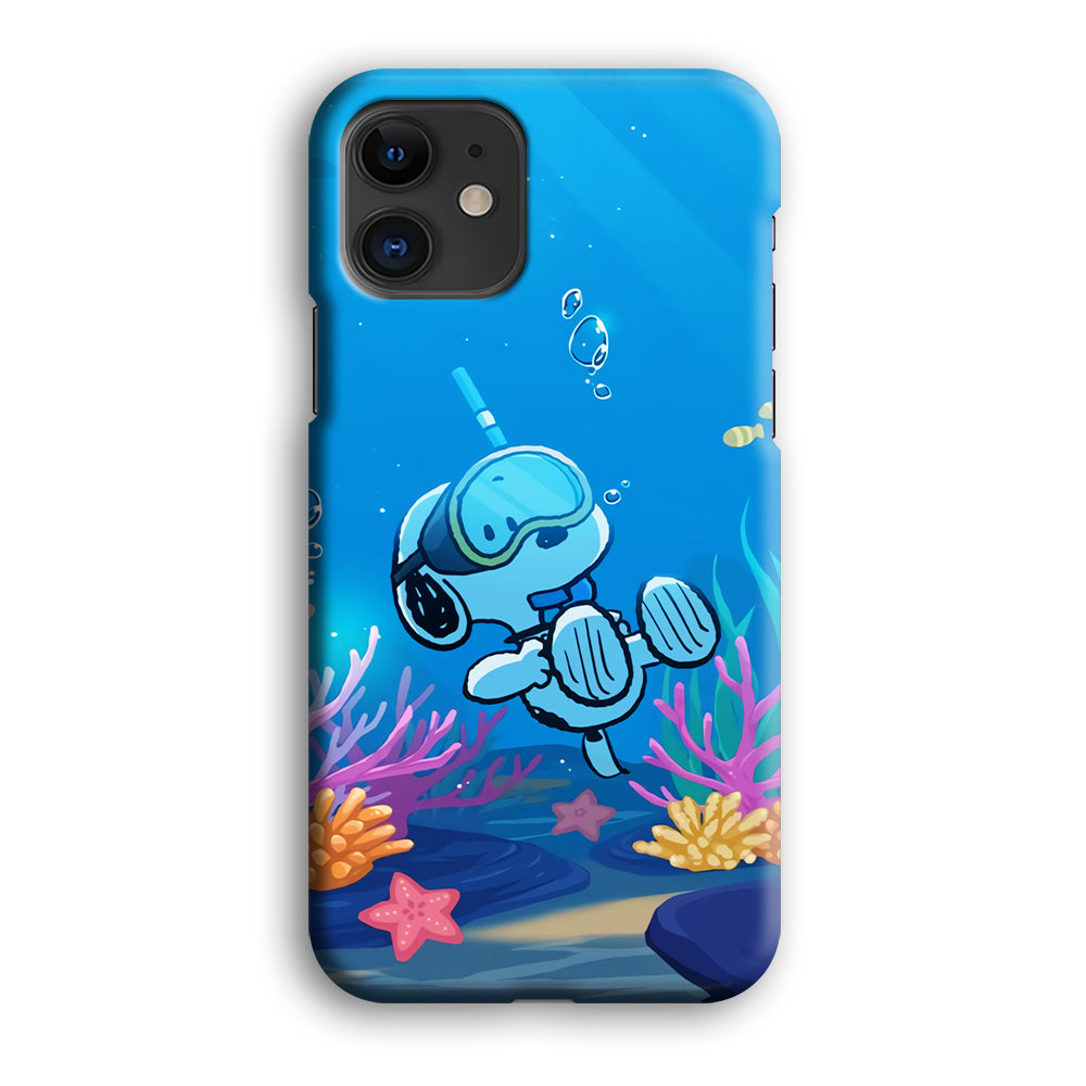 Snoopy Enjoy Diving iPhone 12 Case