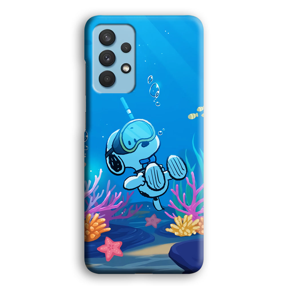 Snoopy Enjoy Diving Samsung Galaxy A32 Case