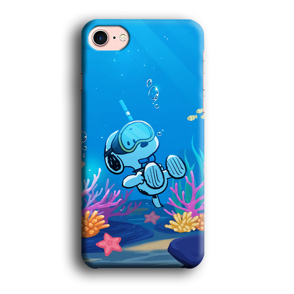 Snoopy Enjoy Diving iPhone 8 Case