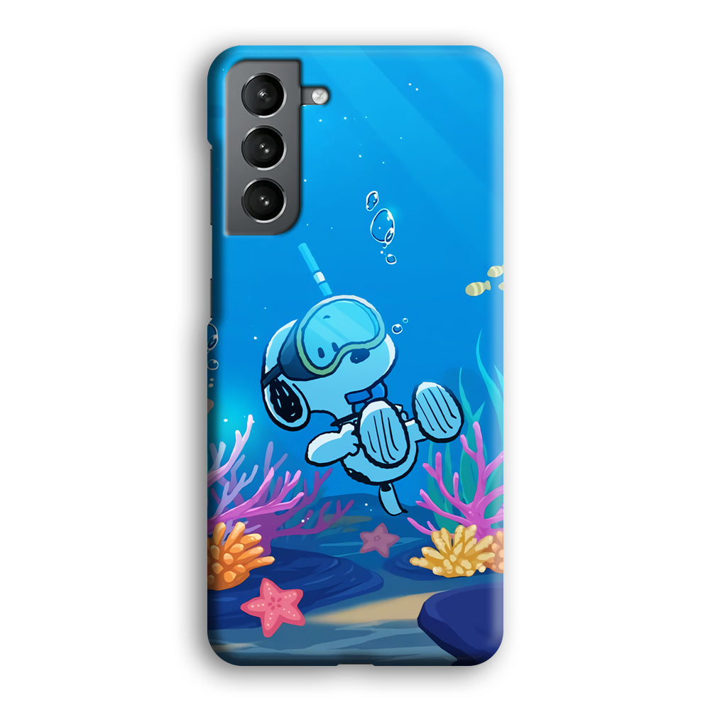 Snoopy Enjoy Diving Samsung Galaxy S21 Plus Case