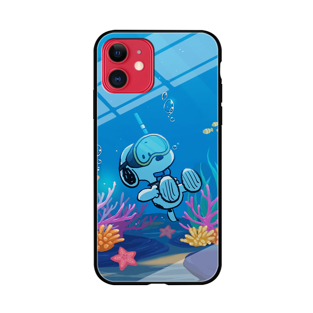 Snoopy Enjoy Diving iPhone 11 Case