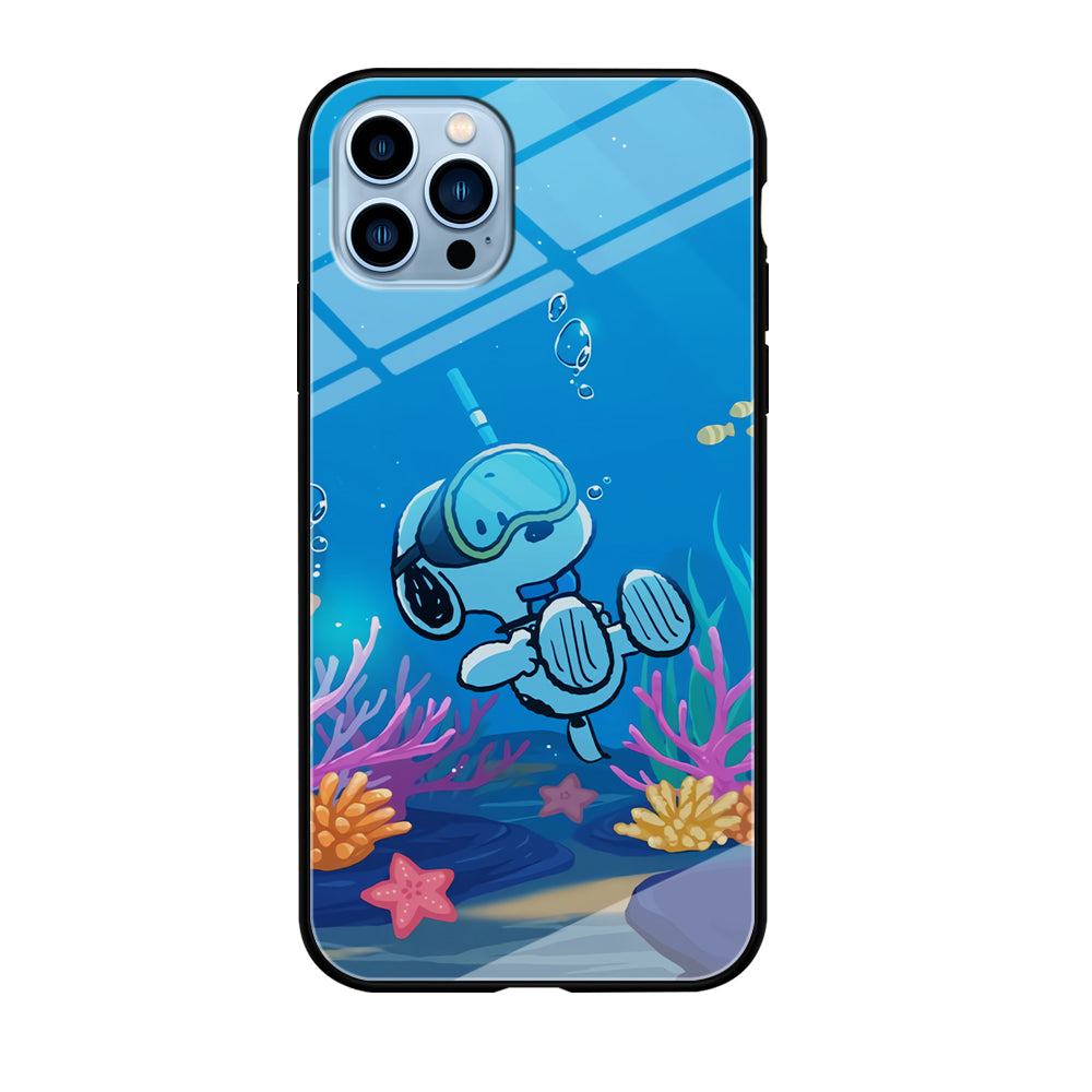 Snoopy Enjoy Diving iPhone 12 Pro Max Case