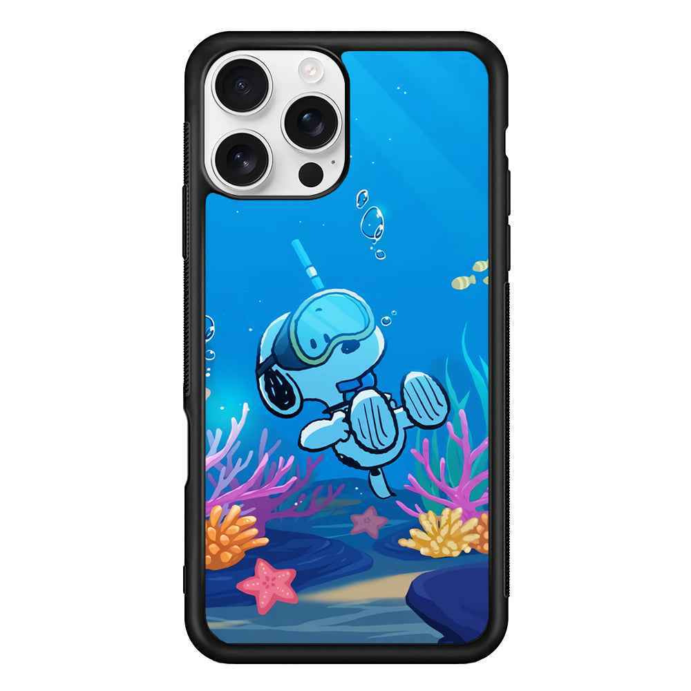 Snoopy Enjoy Diving iPhone 16 Pro Case