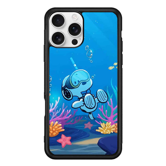 Snoopy Enjoy Diving iPhone 16 Pro Case