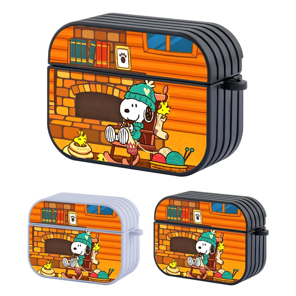 Snoopy Evening Activities with Knitting Apple Airpods Pro 2 Case