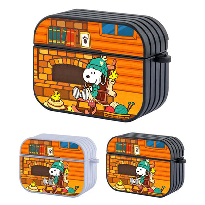 Snoopy Evening Activities with Knitting Apple Airpods Pro 3 Case