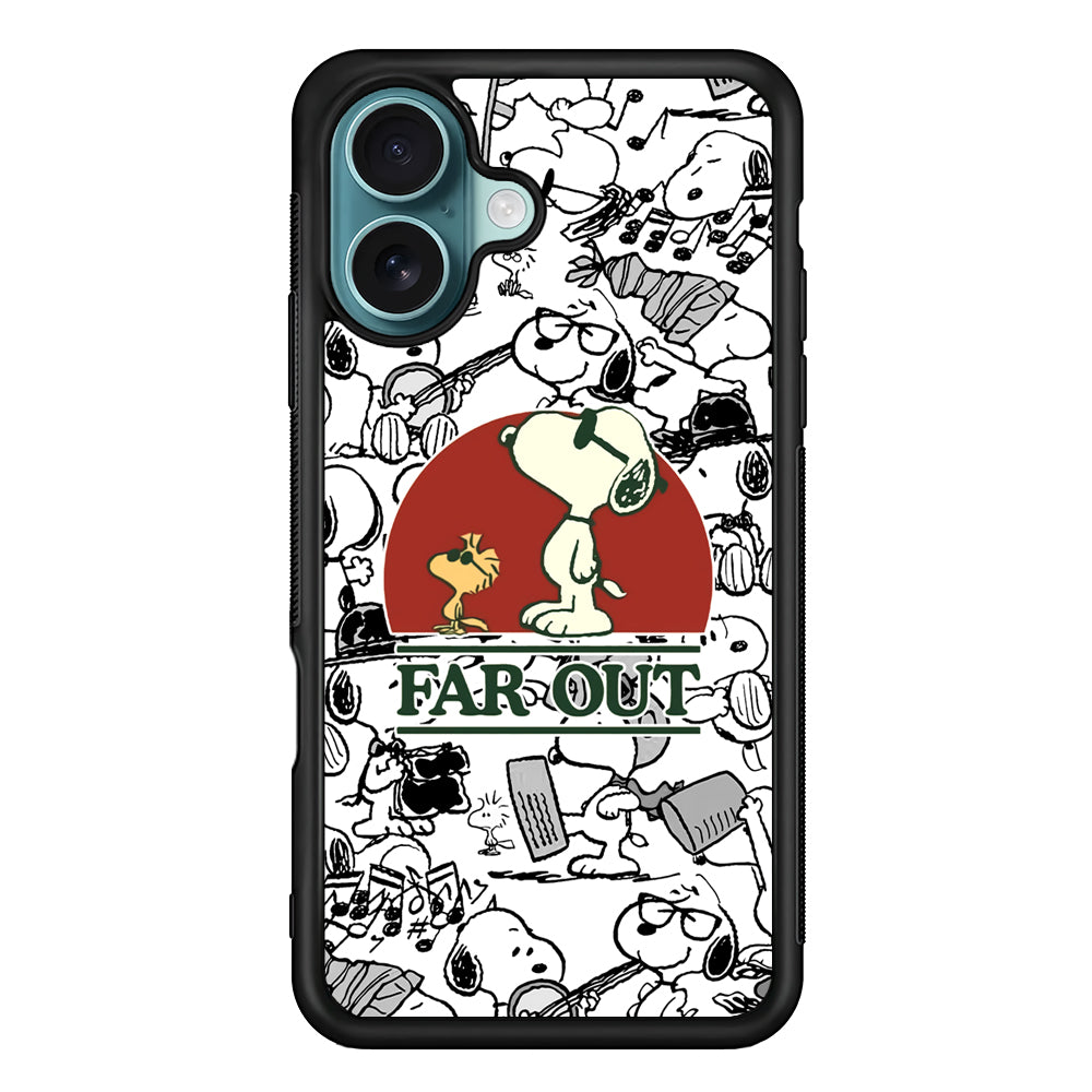 Snoopy Far Out Gaze iPhone 16 Case