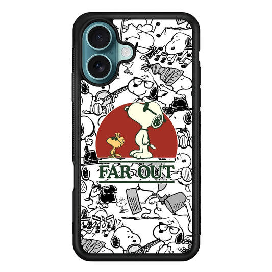 Snoopy Far Out Gaze iPhone 16 Case