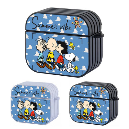 Snoopy Flying on Summer Vibe Apple Airpods 4 Case