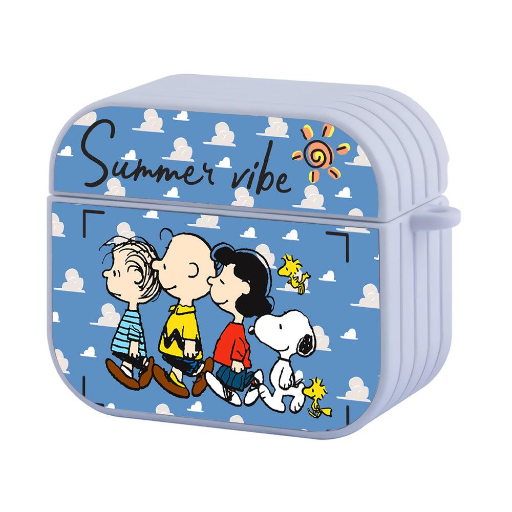 Snoopy Flying on Summer Vibe Apple Airpods 4 Case White