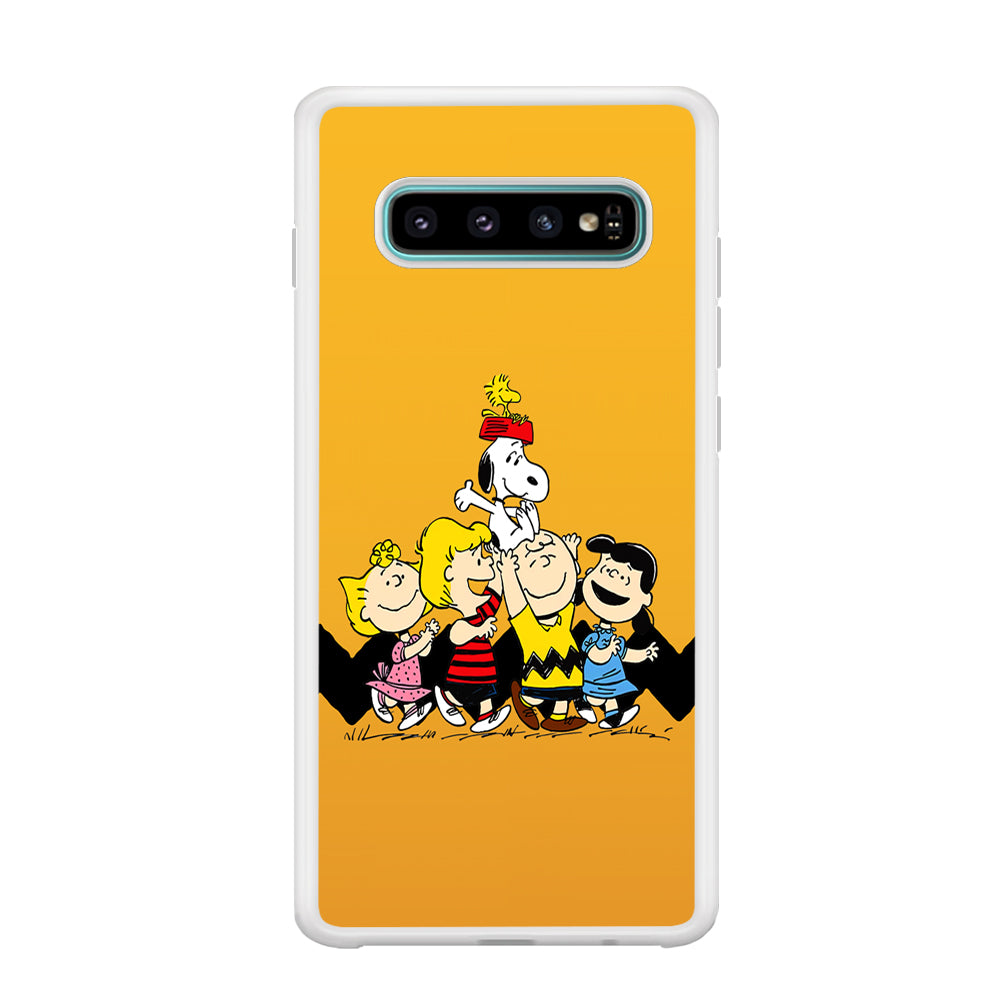 Snoopy Friendship Forever Samsung Galaxy S10 Case