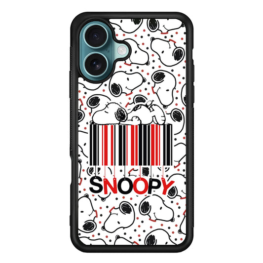 Snoopy Lazy Boy iPhone 16 Case