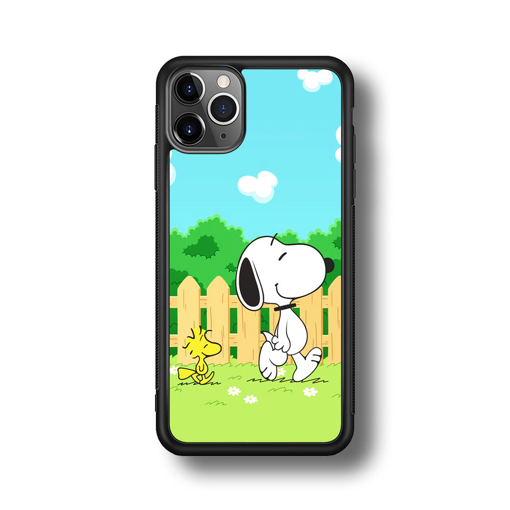 Snoopy Morning Walk iPhone 11 Pro Max Case