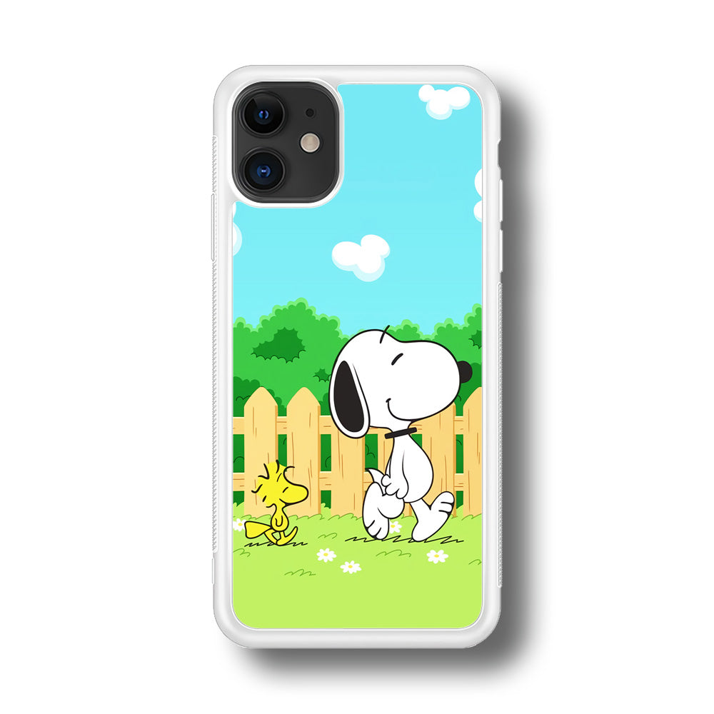 Snoopy Morning Walk iPhone 11 Case