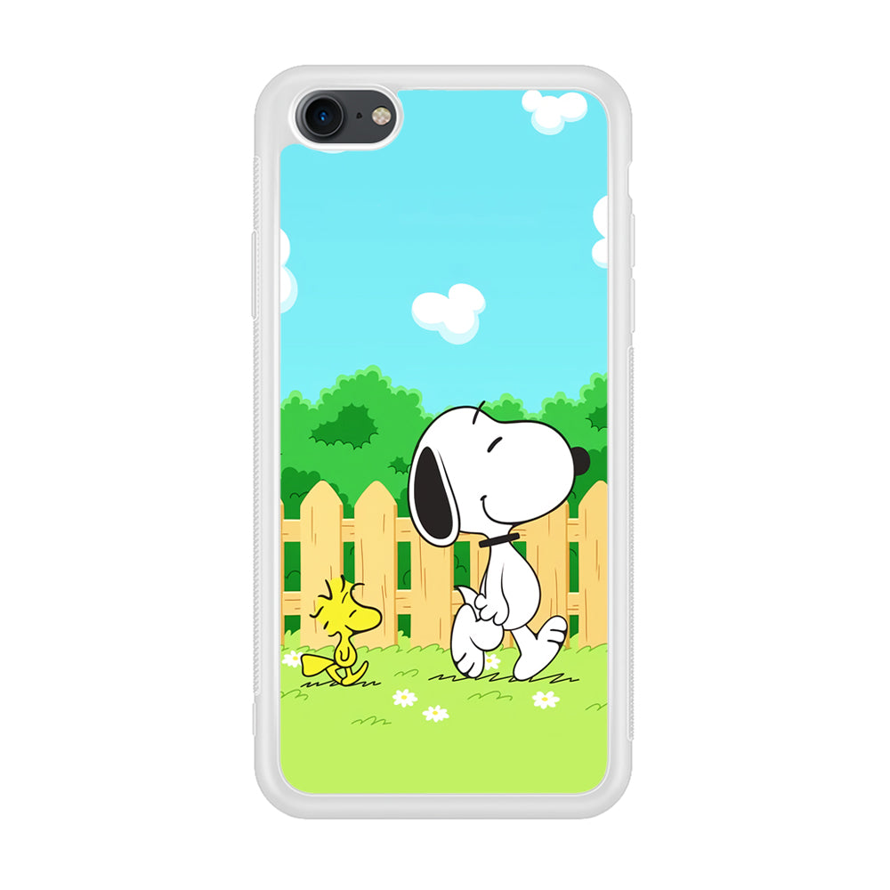 Snoopy Morning Walk iPhone 8 Case