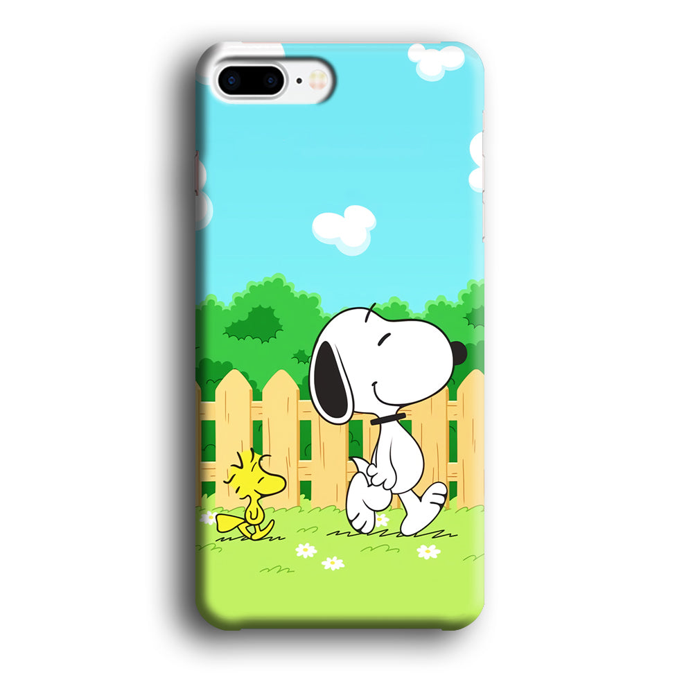 Snoopy Morning Walk iPhone 8 Plus Case