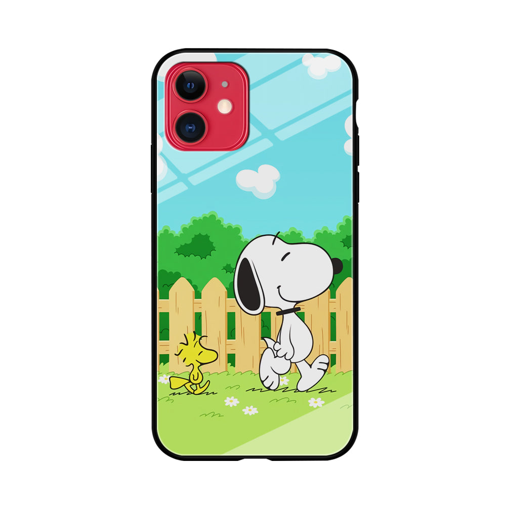 Snoopy Morning Walk iPhone 11 Case