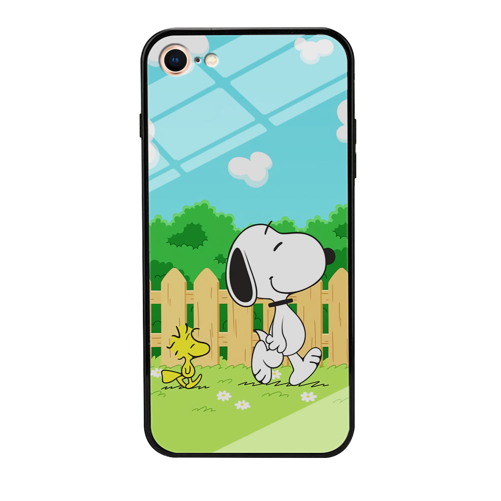 Snoopy Morning Walk iPhone 8 Case