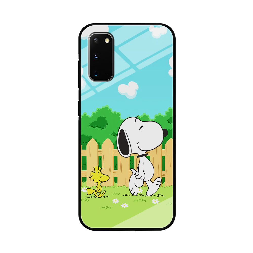 Snoopy Morning Walk Samsung Galaxy S20 Case