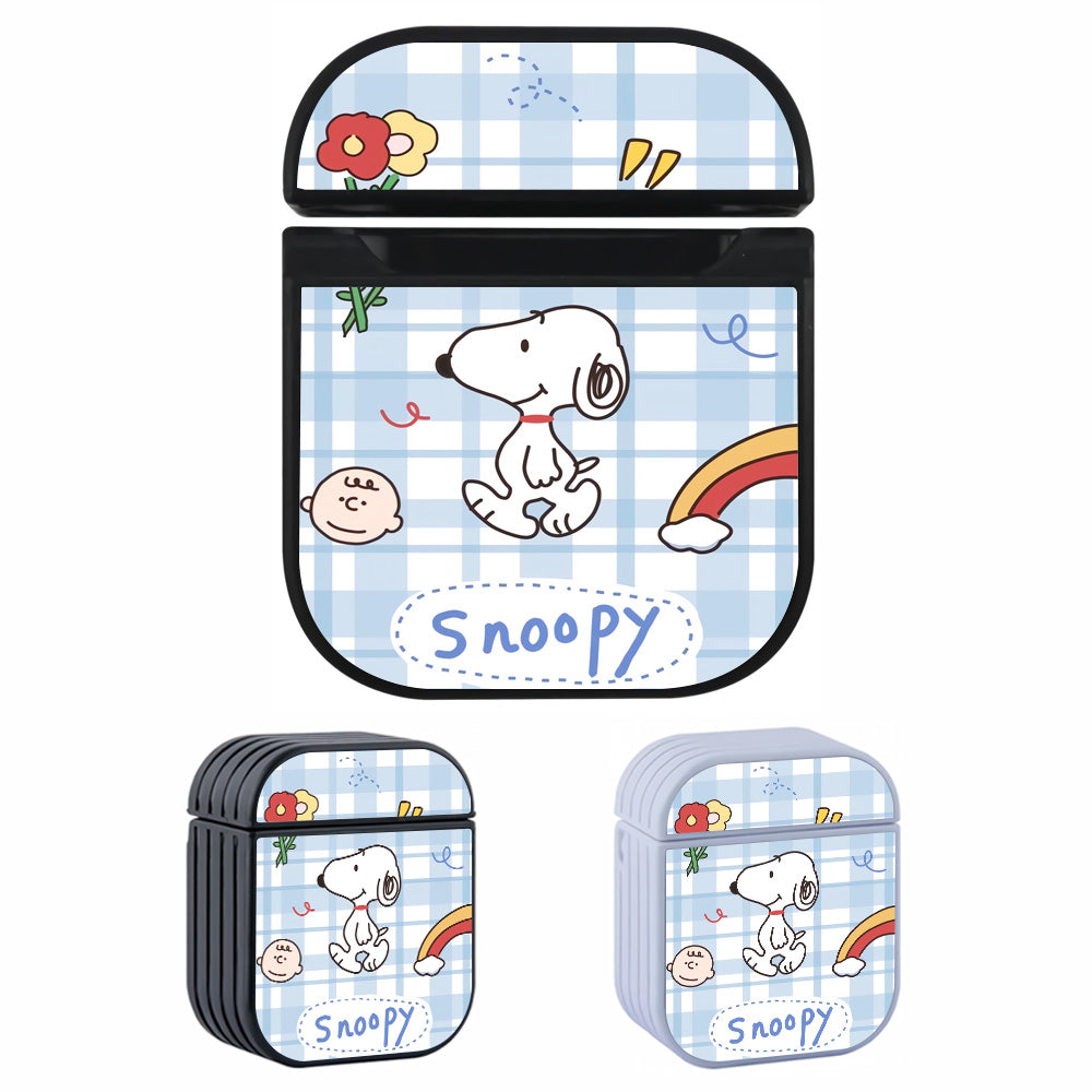 Snoopy Pattern of Square Apple Airpods Case