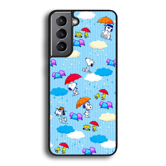 Snoopy Rainy Moment Aesthetic Samsung Galaxy S21 Plus Case