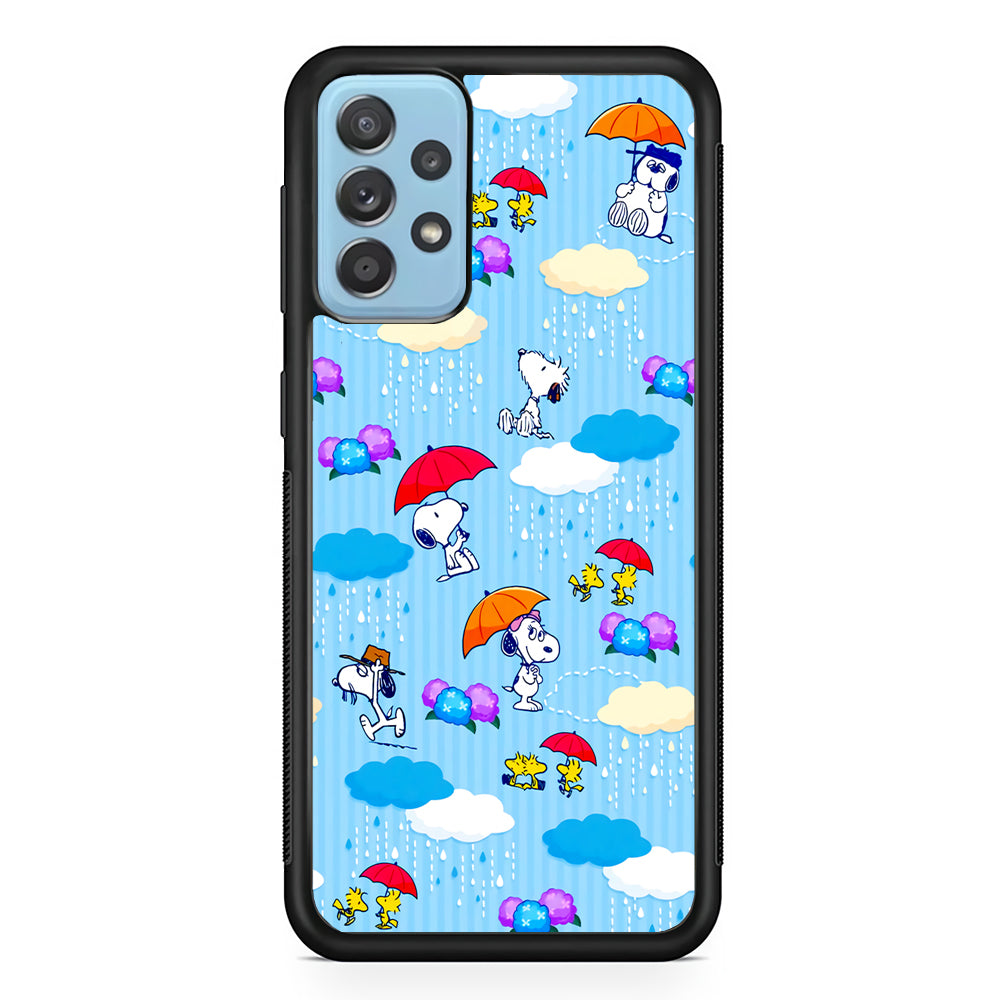 Snoopy Rainy Moment Aesthetic Samsung Galaxy A52 Case