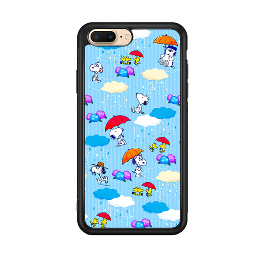 Snoopy Rainy Moment Aesthetic iPhone 8 Plus Case