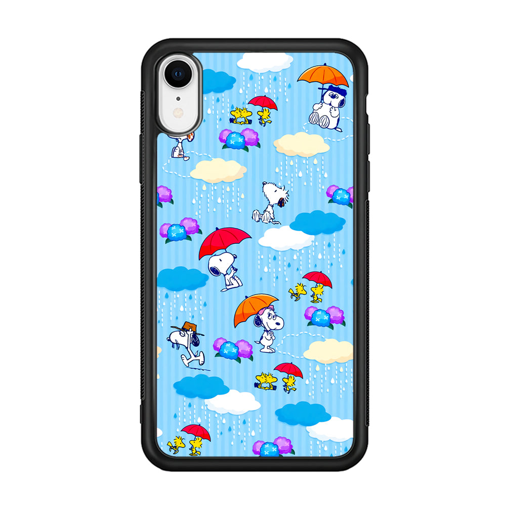 Snoopy Rainy Moment Aesthetic iPhone XR Case