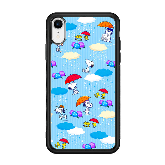 Snoopy Rainy Moment Aesthetic iPhone XR Case