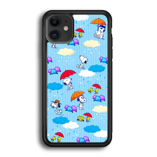 Snoopy Rainy Moment Aesthetic iPhone 12 Case