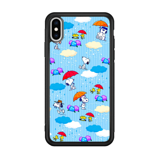 Snoopy Rainy Moment Aesthetic iPhone XS Case