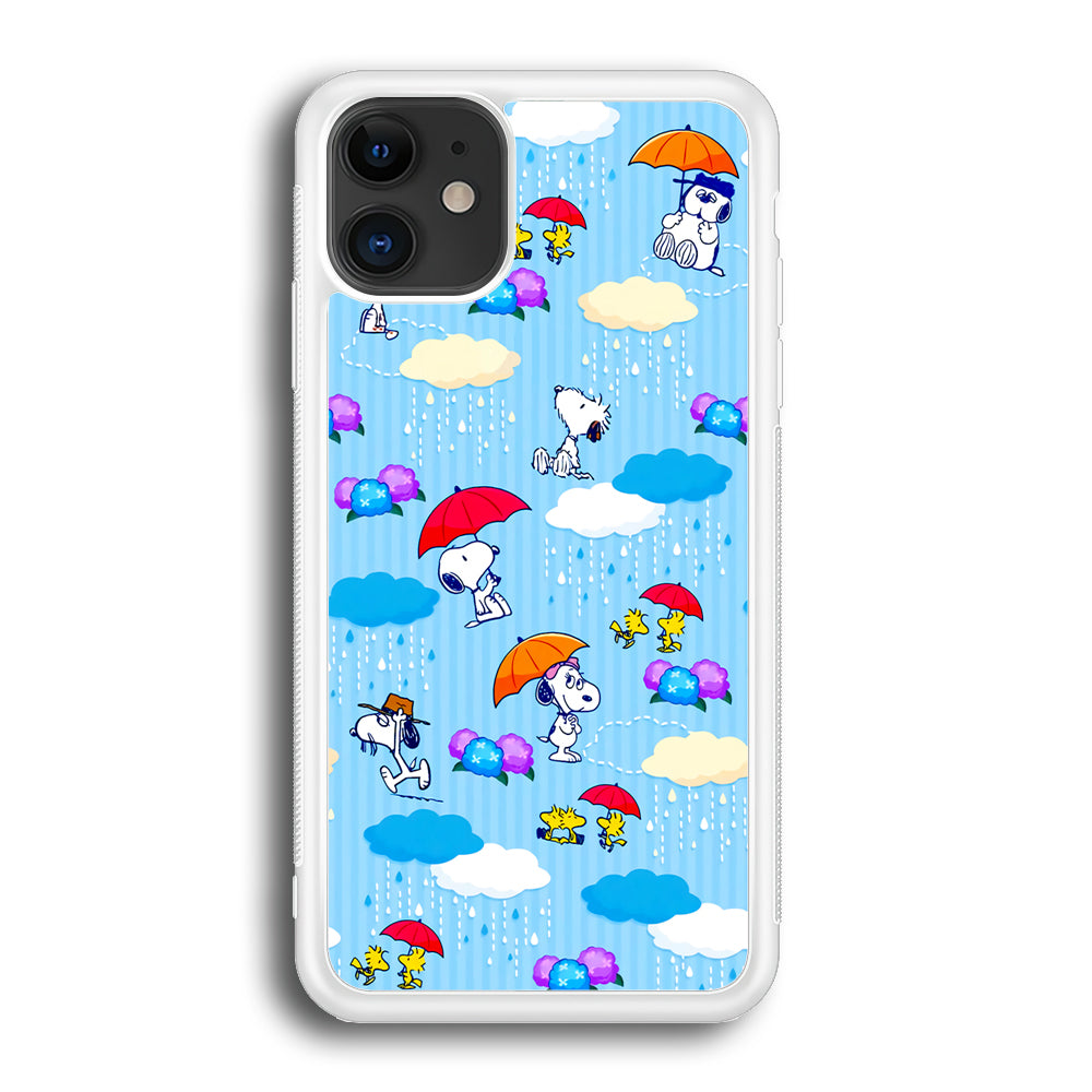 Snoopy Rainy Moment Aesthetic iPhone 12 Case