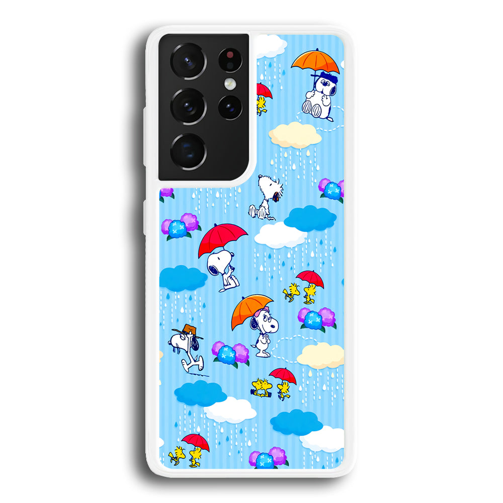 Snoopy Rainy Moment Aesthetic Samsung Galaxy S21 Ultra Case