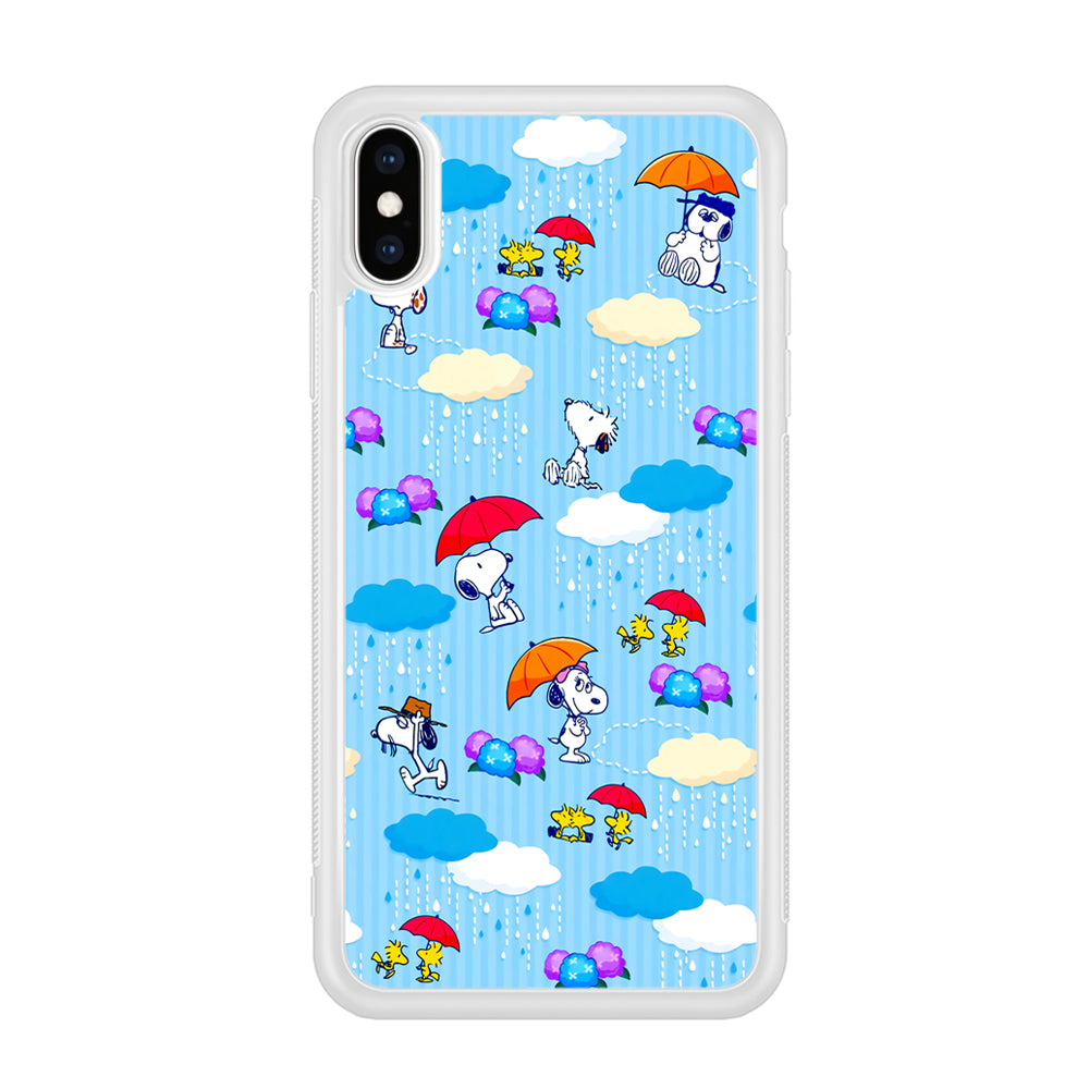 Snoopy Rainy Moment Aesthetic iPhone XS Case