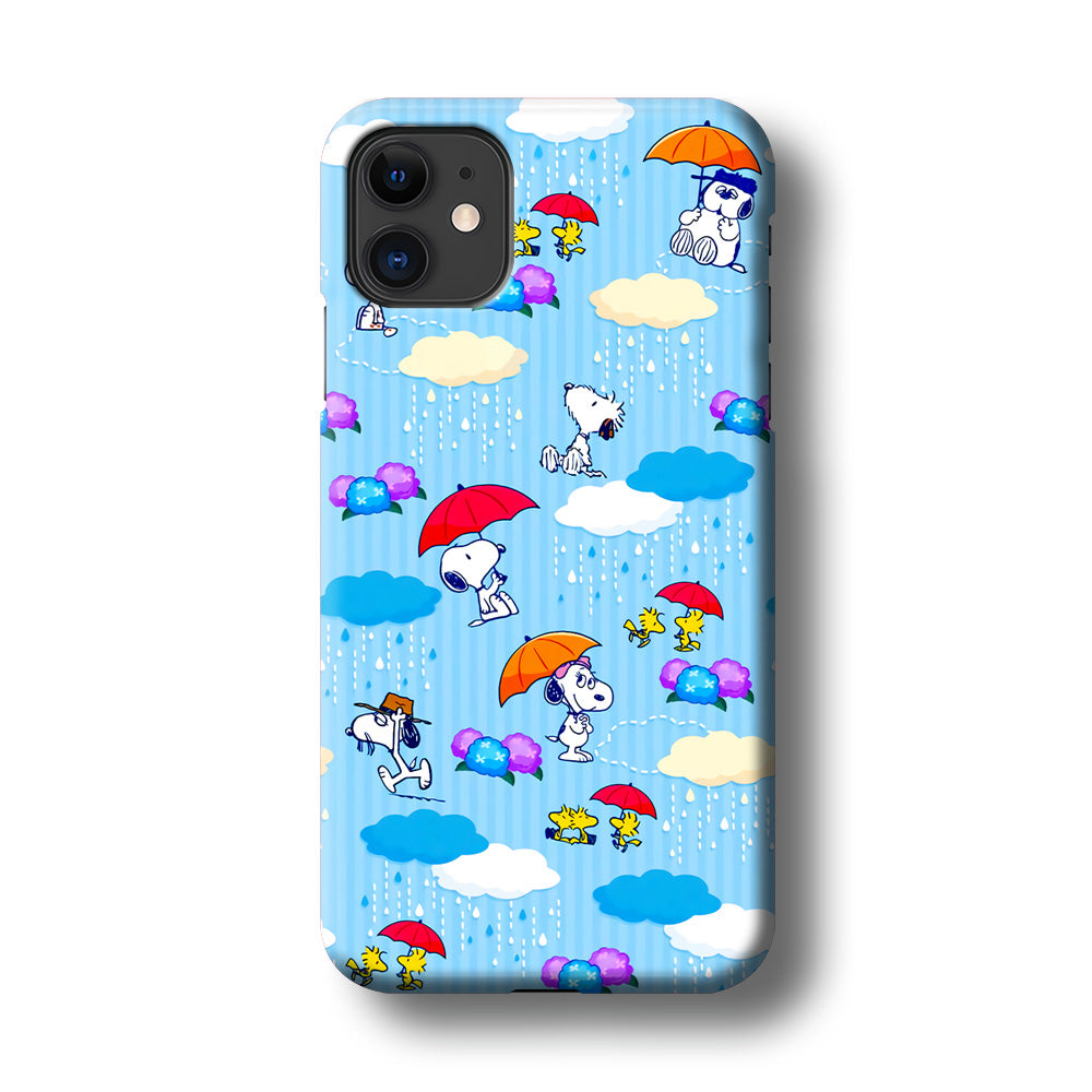 Snoopy Rainy Moment Aesthetic iPhone 11 Case