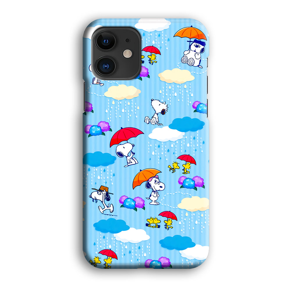 Snoopy Rainy Moment Aesthetic iPhone 12 Case