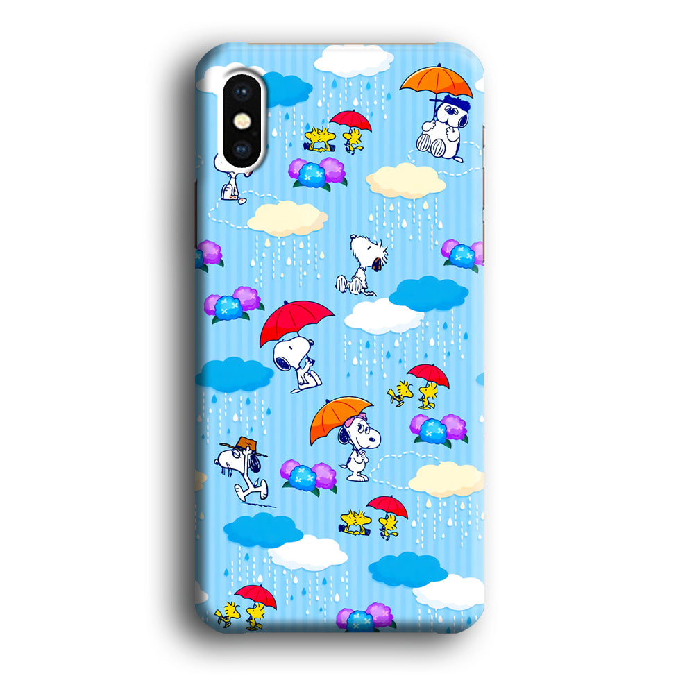 Snoopy Rainy Moment Aesthetic iPhone XS Case