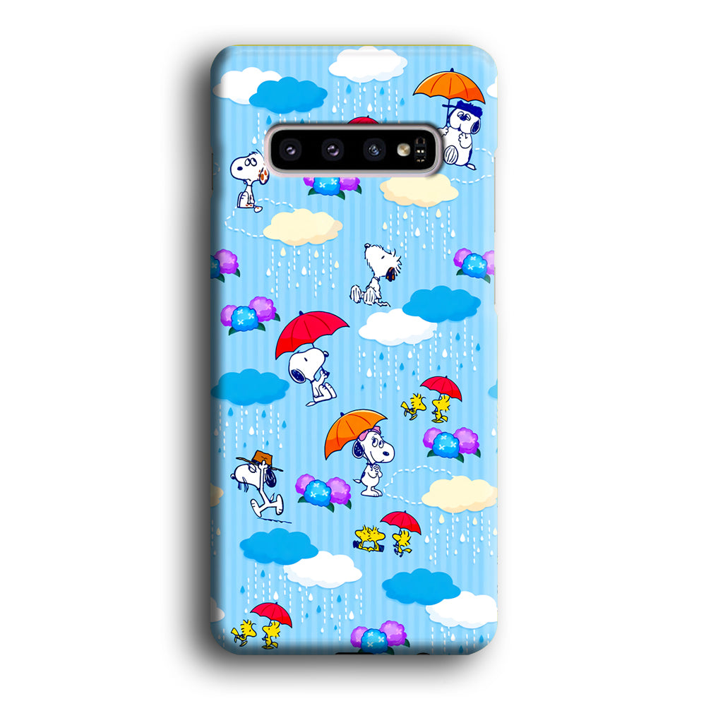 Snoopy Rainy Moment Aesthetic Samsung Galaxy S10 Case