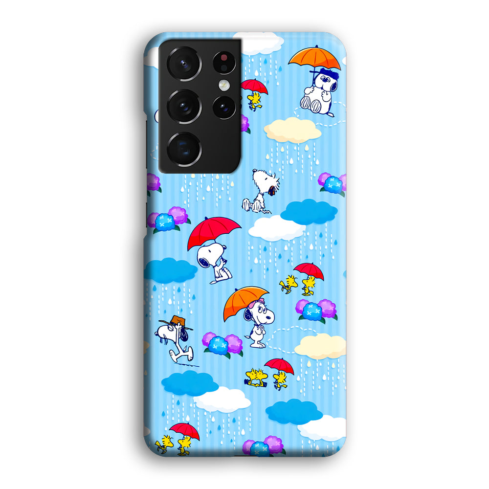 Snoopy Rainy Moment Aesthetic Samsung Galaxy S21 Ultra Case