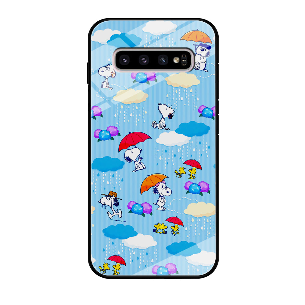 Snoopy Rainy Moment Aesthetic Samsung Galaxy S10 Case