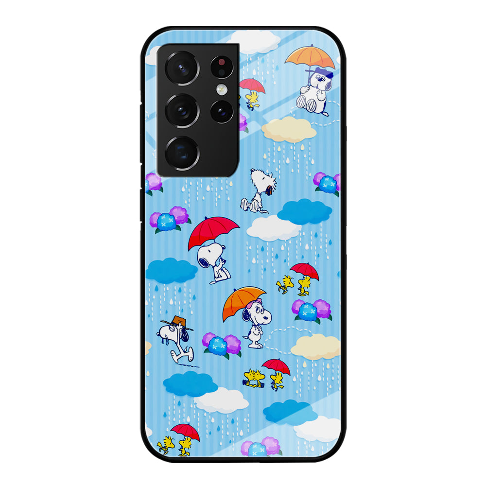 Snoopy Rainy Moment Aesthetic Samsung Galaxy S21 Ultra Case