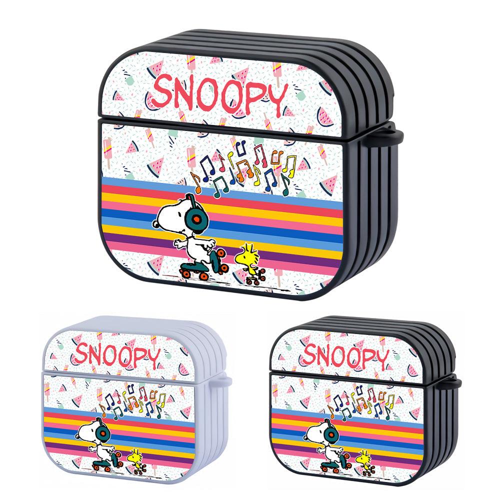 Snoopy Skating For Fun Apple Airpods 4 Case
