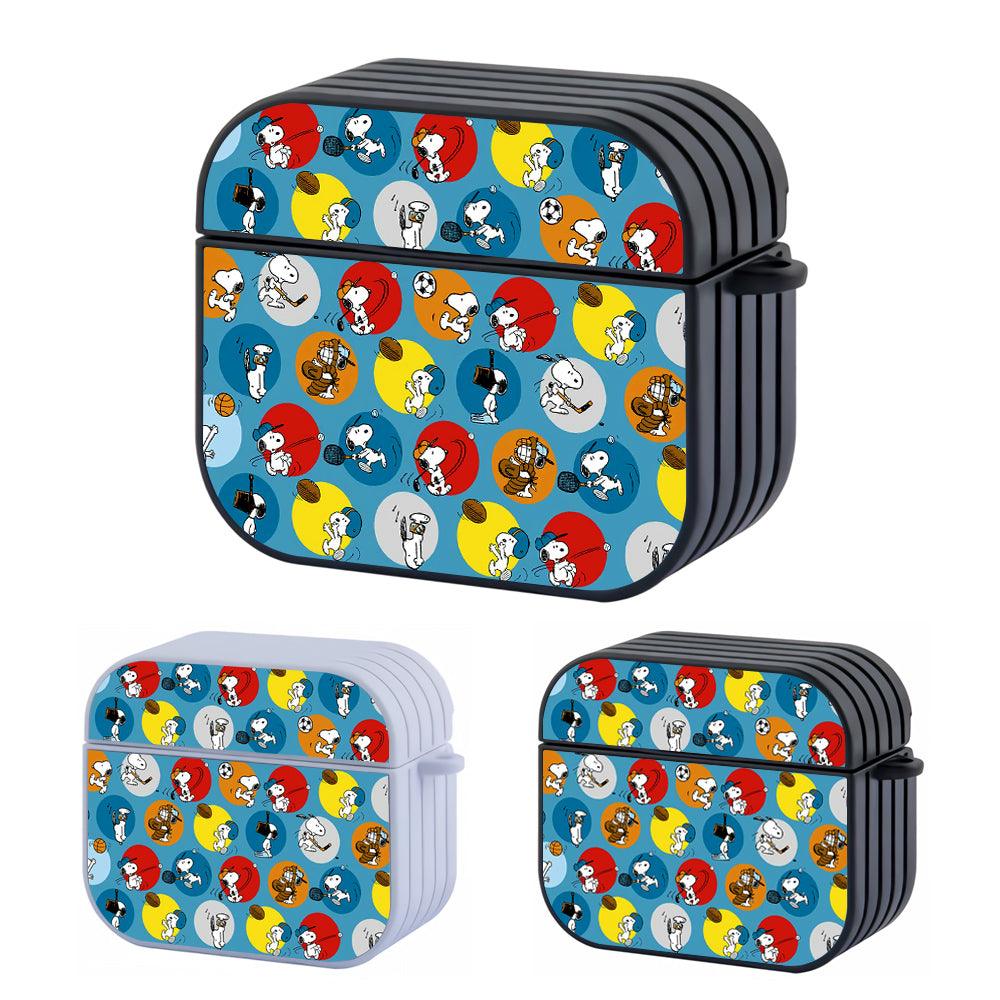 Snoopy Sport Color Circle Apple Airpods 4 Case