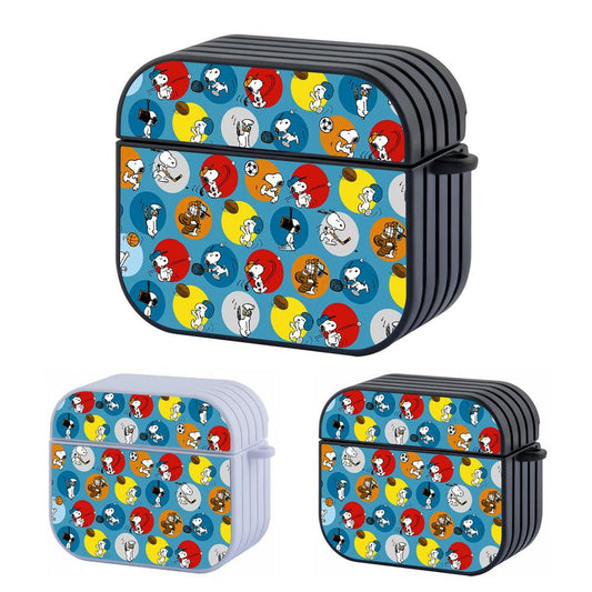 Snoopy Sport Color Circle Apple Airpods 4 Case