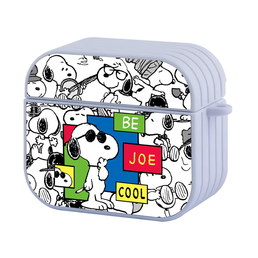 Snoopy Stay to be Joe Cool Apple Airpods 4 Case White