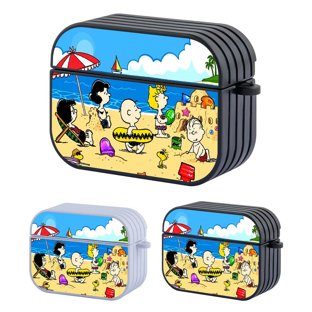 Snoopy Sunbathing on The Beach Apple Airpods Pro Case