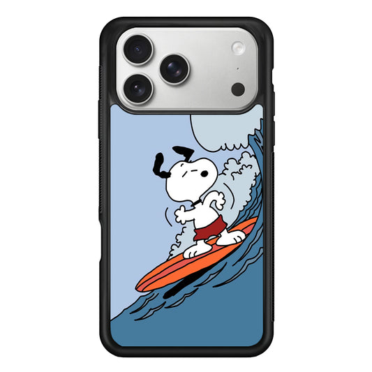 Snoopy Surfing Mode iPhone 17 Pro Max Case