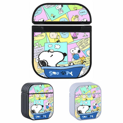 Snoopy Take a Rest from Busy Day Apple Airpods Case