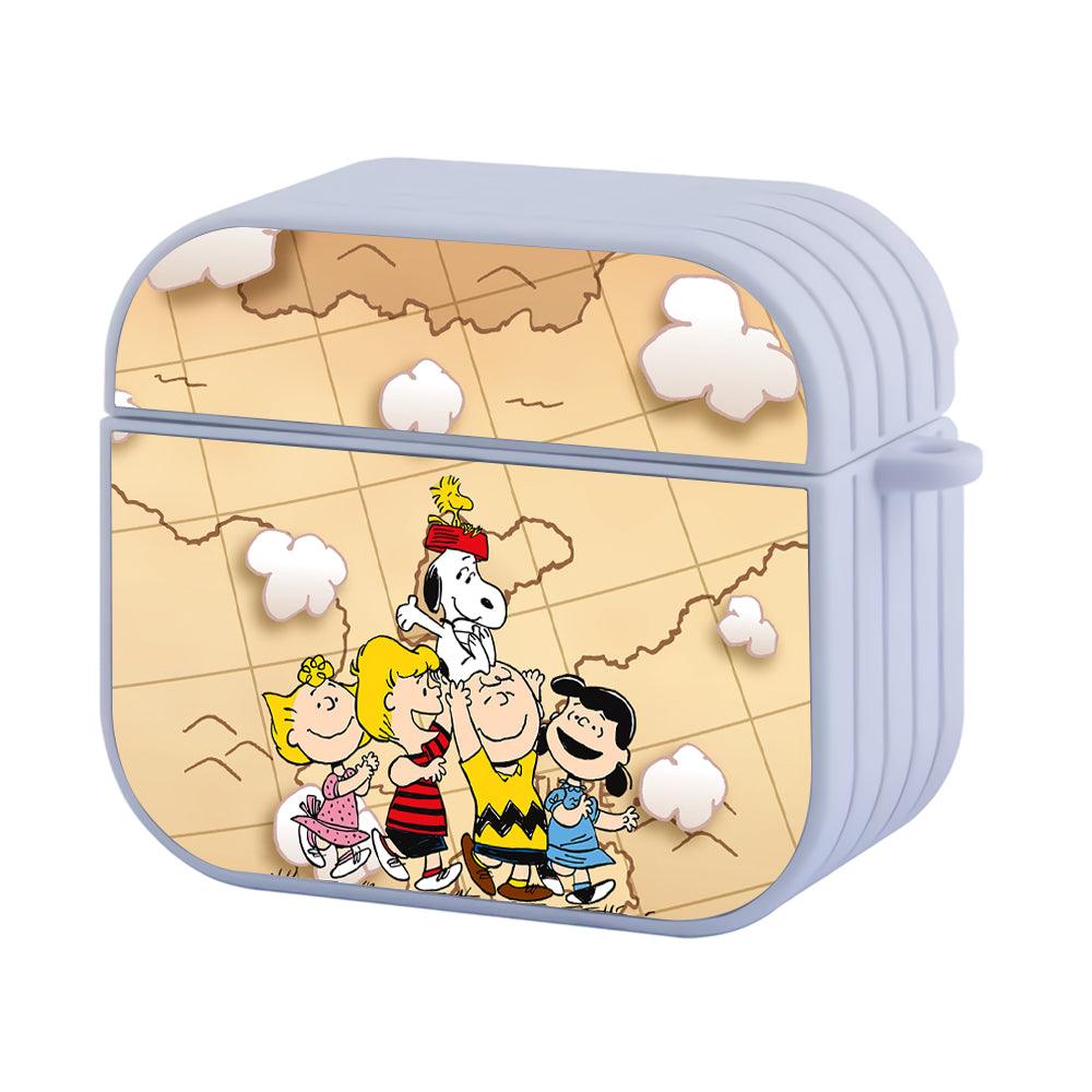 Snoopy Together Around The World Apple Airpods 4 Case White