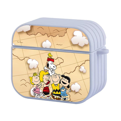 Snoopy Together Around The World Apple Airpods 4 Case White